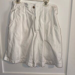 Women's White Casual Shorts